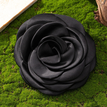 Virágkitűző kamélia, elegáns stílus, poliészter anyag, kézi készítés, testreszabható