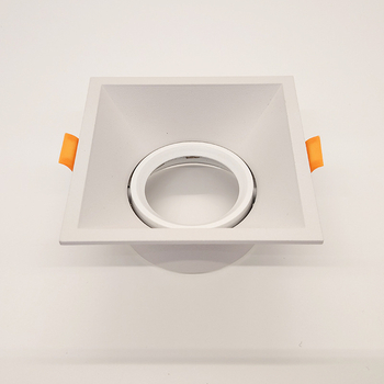 LED mennyezeti ház alumínium kivitel MR16/GU10 beépített készlettel, fém kivitel, polírozott és porfestett felület, modell 91 dupla gyűrű, lakossági és kereskedelmi felhasználásra