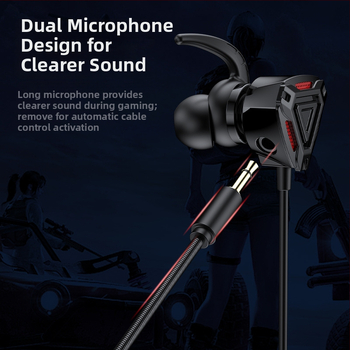 WJHH GM3 káblové in-ear slúchadlá s mikrofónom, 3,5 mm konektor, 1,2 m kábel, rozsah frekvencií 20–20000 Hz, impedancia 32 Ω