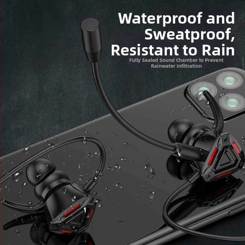 WJHH GM3 káblové in-ear slúchadlá s mikrofónom, 3,5 mm konektor, 1,2 m kábel, rozsah frekvencií 20–20000 Hz, impedancia 32 Ω