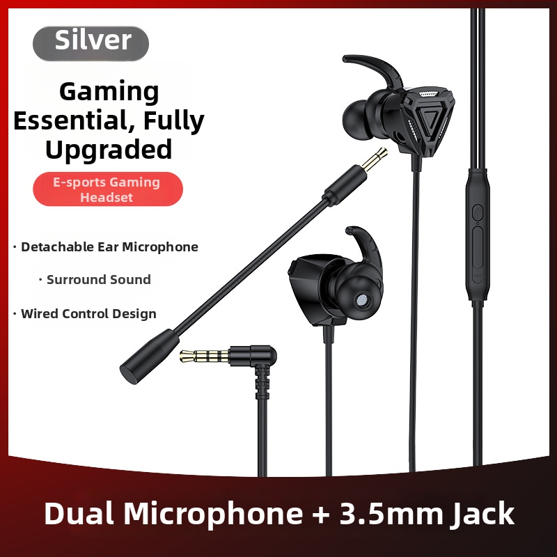 WJHH GM3 káblové in-ear slúchadlá s mikrofónom, 3,5 mm konektor, 1,2 m kábel, rozsah frekvencií 20–20000 Hz, impedancia 32 Ω