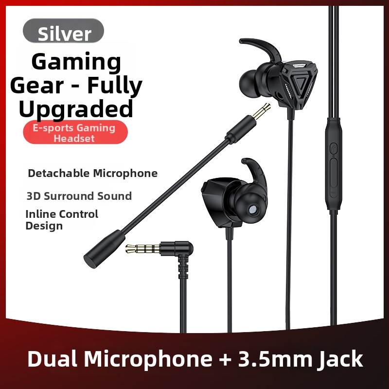 WJHH GM3 káblové in-ear slúchadlá s mikrofónom, 3,5 mm konektor, 1,2 m kábel, rozsah frekvencií 20–20000 Hz, impedancia 32 Ω