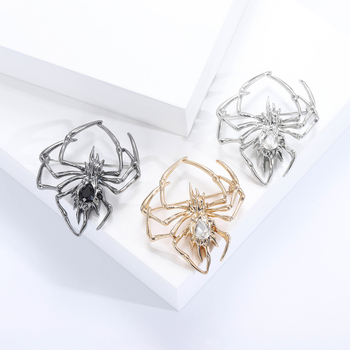 Broš s paukovim motivom od legure – unisex minimalistički dizajn insekta, dijamantna obrada