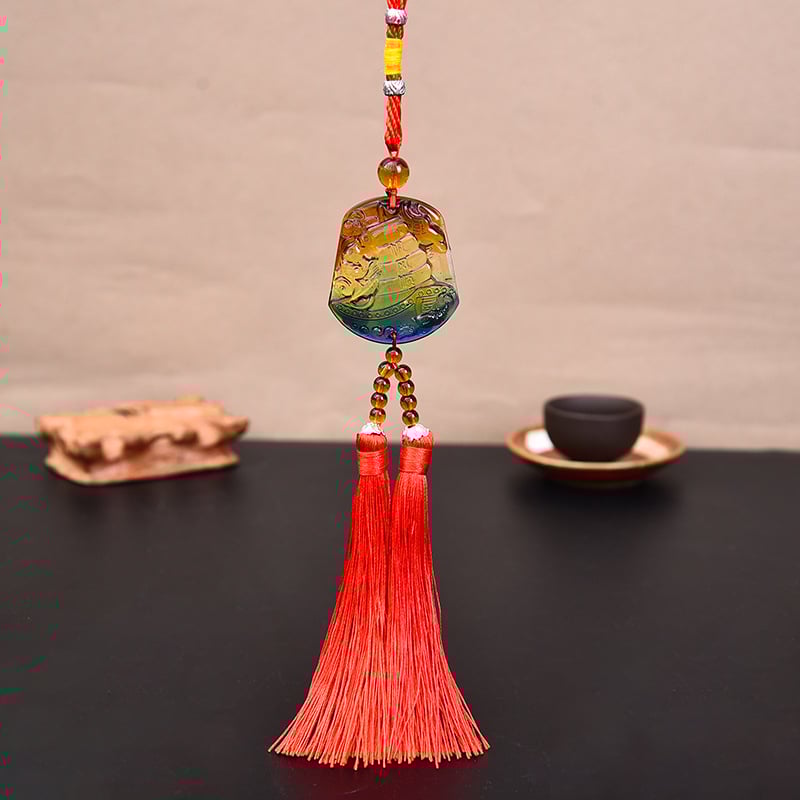 Γυάλινο κρεμαστό αυτοκινήτου για καθρέπτη οπισθοπορείας – στυλ κινεζικής παράδοσης, εσωτερική διακόσμηση, διακόσμηση αυτοκινήτου