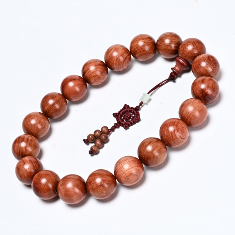 Ξύλινο βραχιόλι με χάντρες - χειροποίητο, εθνοτικό στυλ, unisex, προσαρμογή