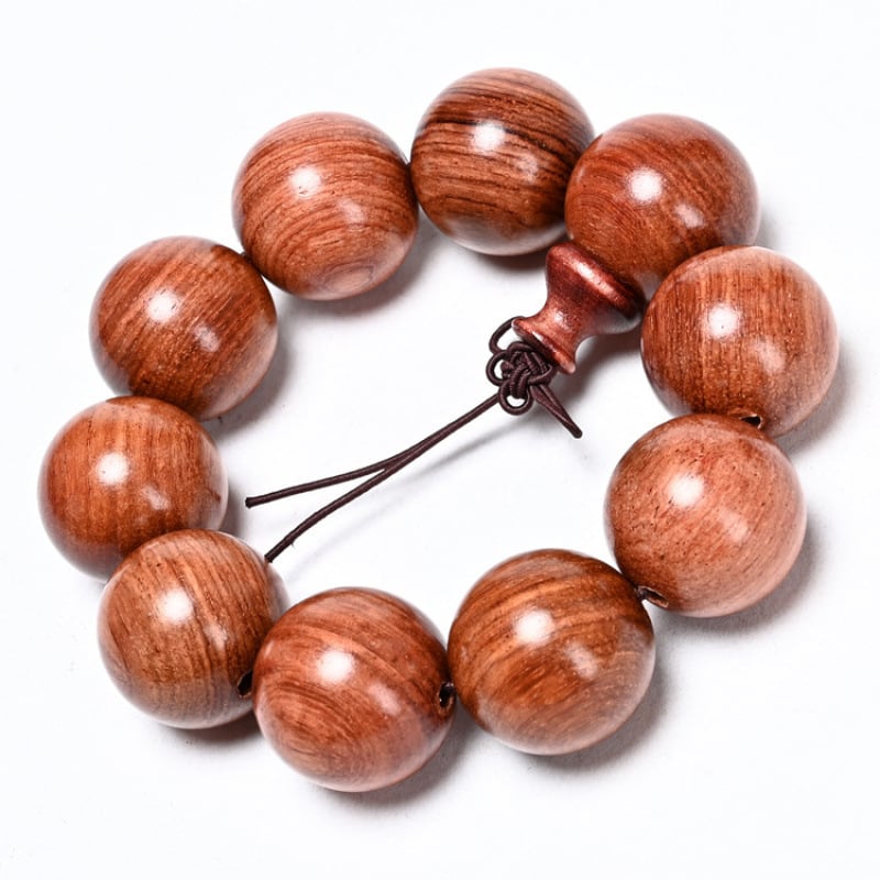 Ξύλινο βραχιόλι με χάντρες - χειροποίητο, εθνοτικό στυλ, unisex, προσαρμογή