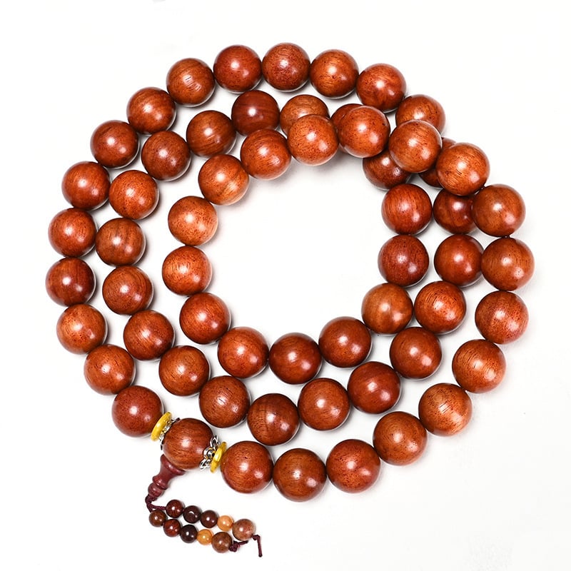 Ξύλινο βραχιόλι με χάντρες - χειροποίητο, εθνοτικό στυλ, unisex, προσαρμογή