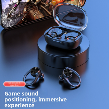 Căști Bluetooth Q36 cu design cu cârlig pentru ureche, fără fir, rază 10 m, Bluetooth 5.3, autonomie 4–8 ore, model privat