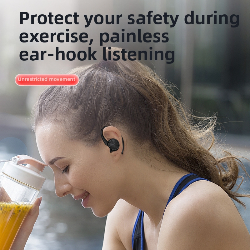 Căști Bluetooth Q36 cu design cu cârlig pentru ureche, fără fir, rază 10 m, Bluetooth 5.3, autonomie 4–8 ore, model privat