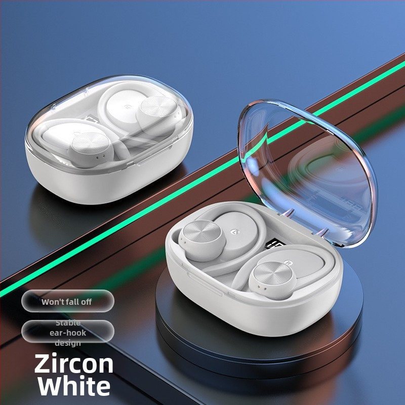 Căști Bluetooth Q36 cu design cu cârlig pentru ureche, fără fir, rază 10 m, Bluetooth 5.3, autonomie 4–8 ore, model privat