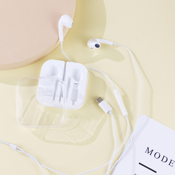 In-ear slúchadlá s káblom Type-C s mikrofónom, model ki-351, dĺžka káblu 1,2 m