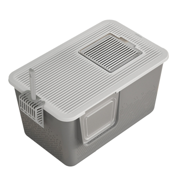 Macskaalom tálca, teljesen zárt, félig zárt kialakítás, anti-szórás, minden egyben, PVC anyag.