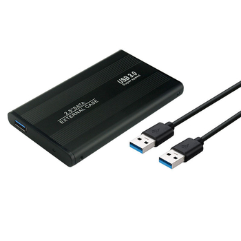 SATA merevlemez külső tok USB 3.0, alumínium ötvözet, külső tokozás, támogatás akár 2000 GB