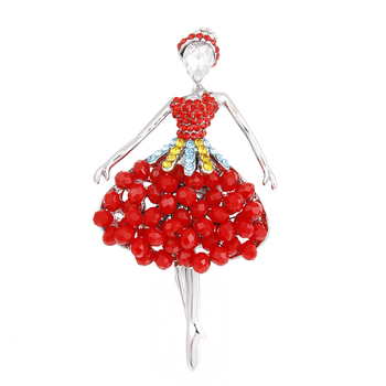 Broš od legure, cvjetni oblik, elektroplatirani premaz, vintage umjetnički stil, za žene