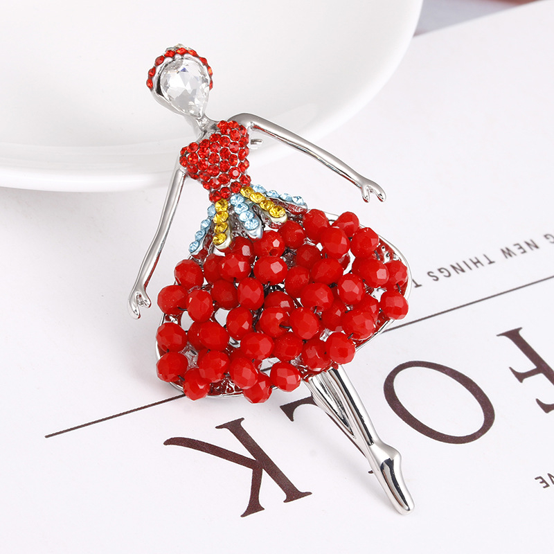 Broš od legure, cvjetni oblik, elektroplatirani premaz, vintage umjetnički stil, za žene