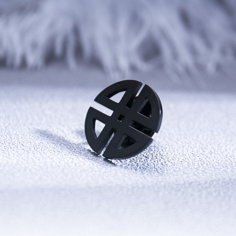 Kelta szimbólum kitűző, rozsdamentes acél, retro stílus, geometriai dizájn, elektroplatált, esküvői ajándék