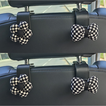 Άγκιστρο εσωτερικού αυτοκινήτου για την πλάτη του μπροστινού καθίσματος – απλό πλαστικό άγκιστρο αποθήκευσης με καρό σχέδιο