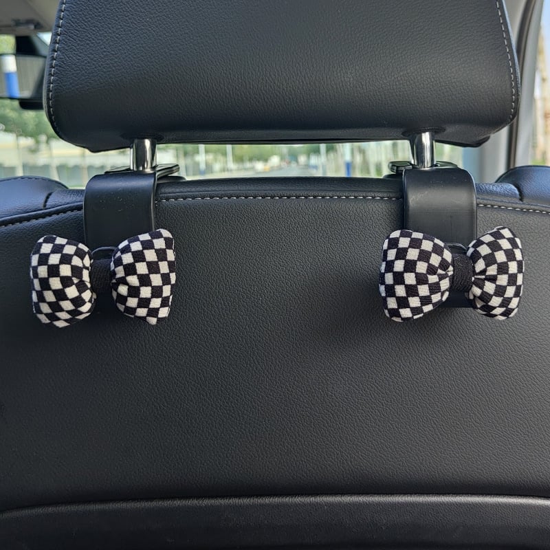 Άγκιστρο εσωτερικού αυτοκινήτου για την πλάτη του μπροστινού καθίσματος – απλό πλαστικό άγκιστρο αποθήκευσης με καρό σχέδιο