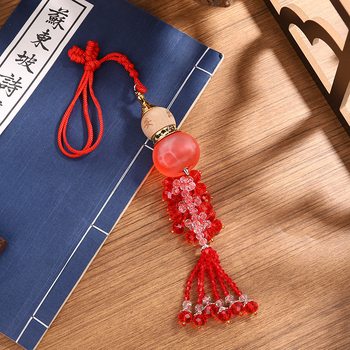 Ρητίνη κρυστάλλινο γκούρντ αυτοκινήτου αρωματοθεραπείας με φιάλη αιθέριου ελαίου, παραδοσιακό κινεζικό στυλ