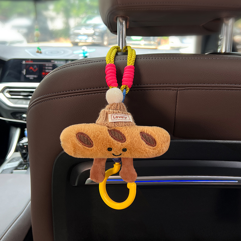 Cârlig de depozitare auto, pluș, stil modern, Flower Rain Night