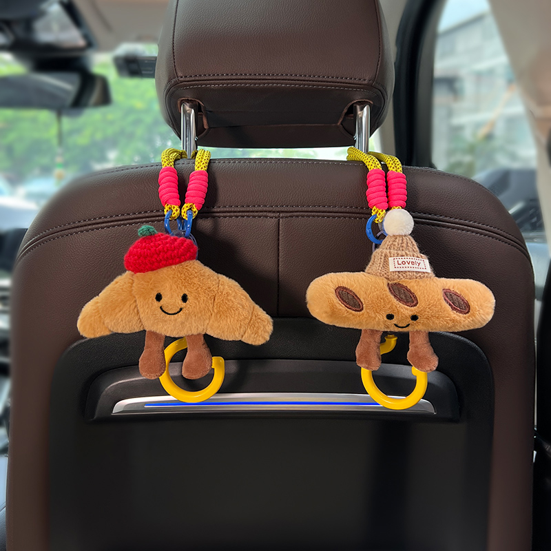 Cârlig de depozitare auto, pluș, stil modern, Flower Rain Night