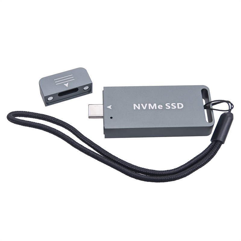 M.2 NVMe NGFF към Type-C SSD корпус, съвместим с размери 2230/2242, 10Gbps USB-C, директно вмъкване