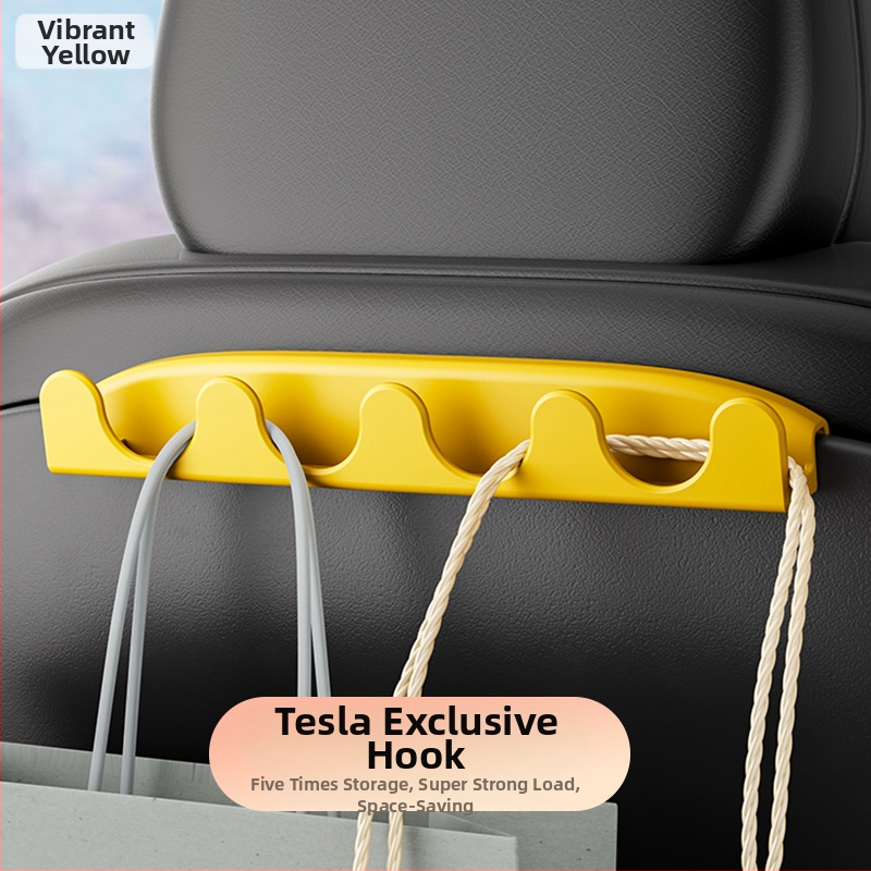 Háčik do auta na zadné sedadlo na skladovanie, kompatibilný s Tesla Model 3/Y, plast, minimalistický štýl