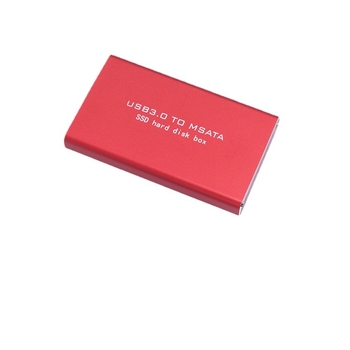 MSATA към USB 3.0 преносима кутия за SSD, YM630, алуминиева сплав, USB 3.0 интерфейс, неограничен капацитет, до 6 GB/s