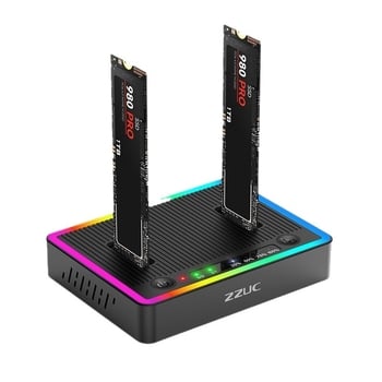 M.2 dvostruki protokol klon stanica s dvostrukim utorima (SATA/NVMe), offline kopiranje, podrška 16TB
