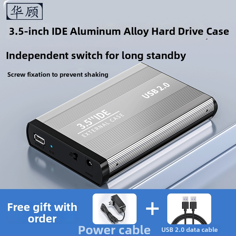 Externý IDE kryt pevného disku — 39-pin IDE rozhranie, USB, chladenie, odolný voči nárazu