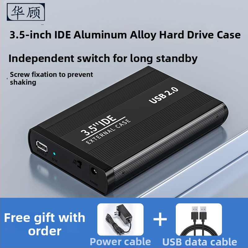 Externý IDE kryt pevného disku — 39-pin IDE rozhranie, USB, chladenie, odolný voči nárazu