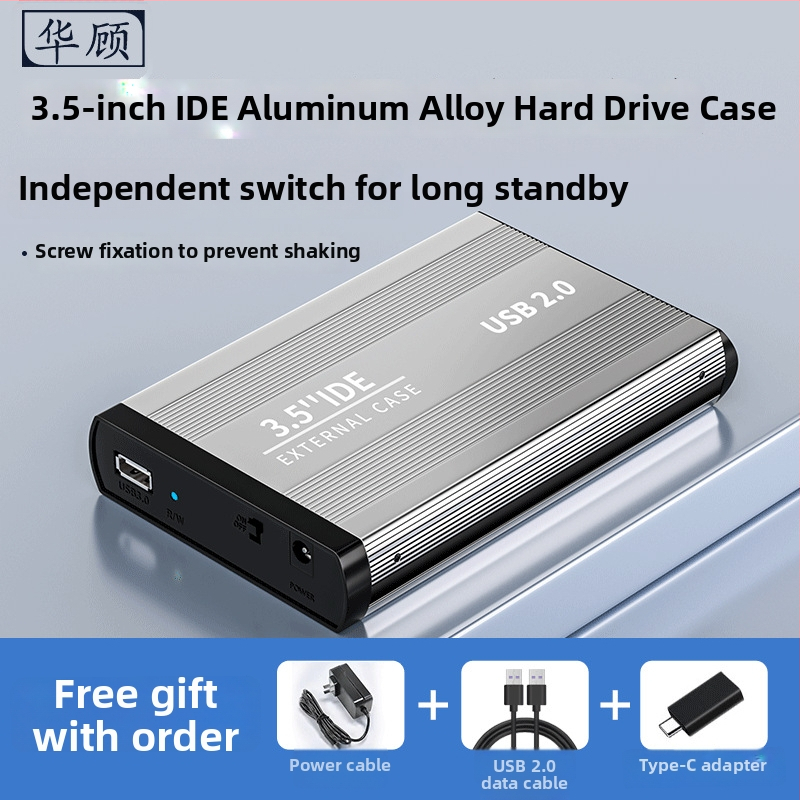 Externý IDE kryt pevného disku — 39-pin IDE rozhranie, USB, chladenie, odolný voči nárazu