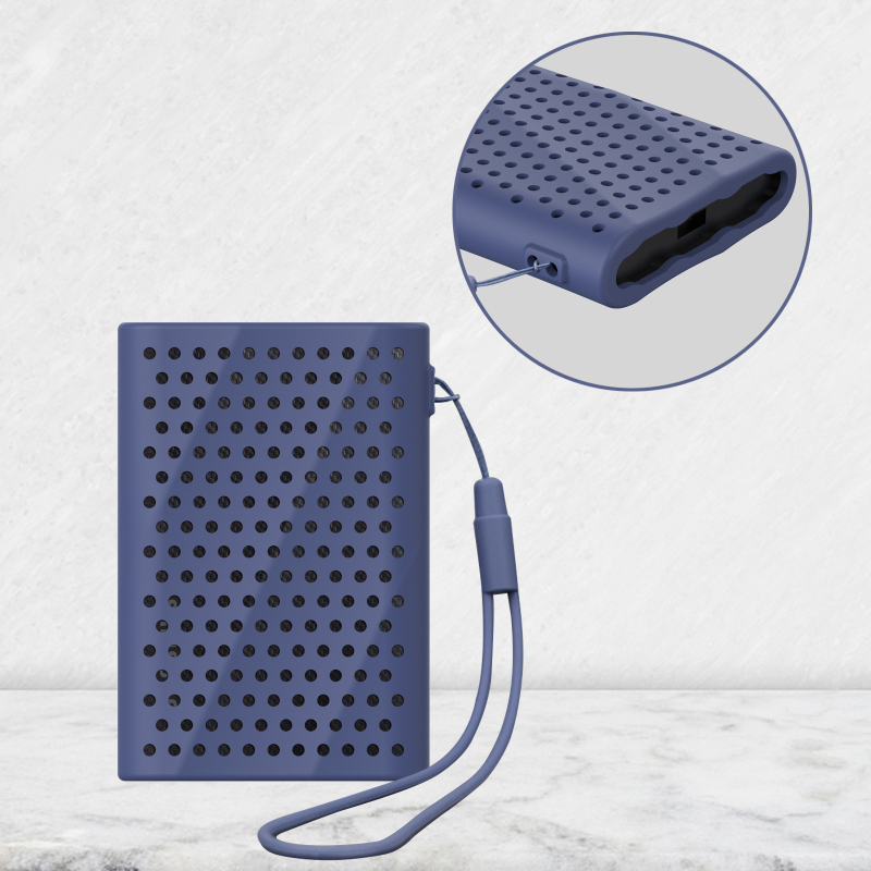 Szilikon tok Samsung T9 SSD-hez – ütésálló, rezgésvédő, hőelvezetés; Modell T9; Pánttal a hordozáshoz