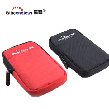 Husă de depozitare pentru HDD de 2,5 inci cu accente din piele EVA, organizator pentru căști și cabluri, husă de protecție din pânză