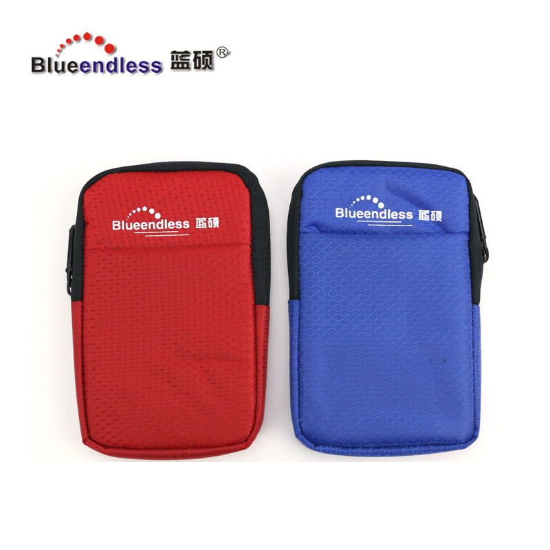 Husă de depozitare pentru HDD de 2,5 inci cu accente din piele EVA, organizator pentru căști și cabluri, husă de protecție din pânză