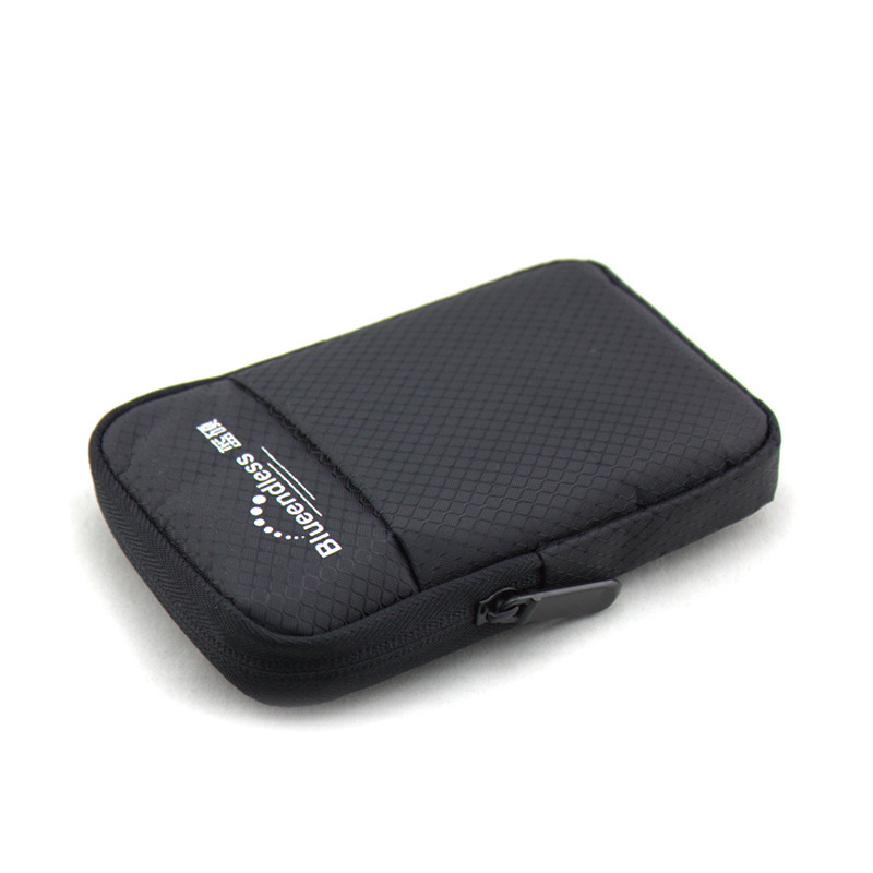 Husă de depozitare pentru HDD de 2,5 inci cu accente din piele EVA, organizator pentru căști și cabluri, husă de protecție din pânză