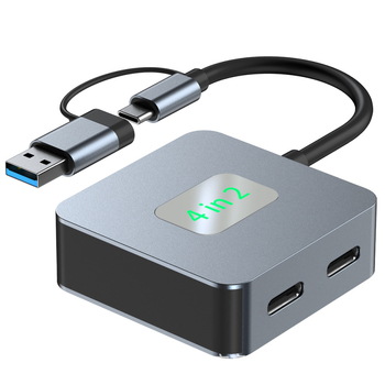 USB-C διακλαδωτής USB 3.2 10Gbps, 1–4 θύρες, μοντέλα BYL-2320/2320A/2433/2434, χωρίς εξωτερική τροφοδοσία
