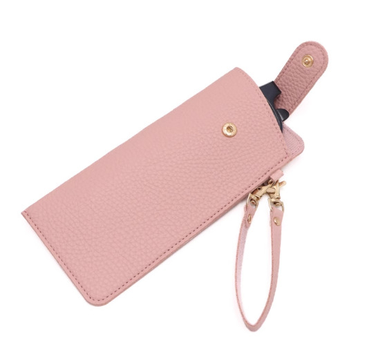 Szemüvegtáska levehető karkötővel, PVC bőrhatású textúrával, kültéri sportokra