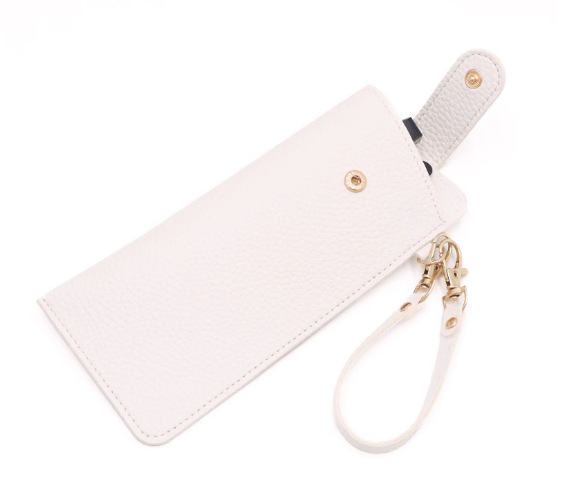 Szemüvegtáska levehető karkötővel, PVC bőrhatású textúrával, kültéri sportokra