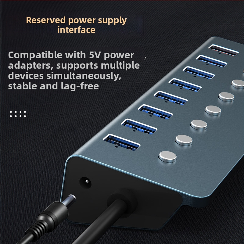 USB 3.0 8-portová dokovacia stanica s nezávislými prepínačmi (externé napájanie) – Model T292