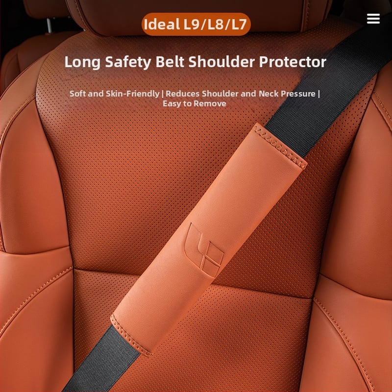 Sigurnosni ramenski kaiš za unutrašnjost automobila – mikrovlaknena koža, prilagodljivo, težina 0.054 kg, kompatibilan s Ideal One/L6/L7/L8/L9