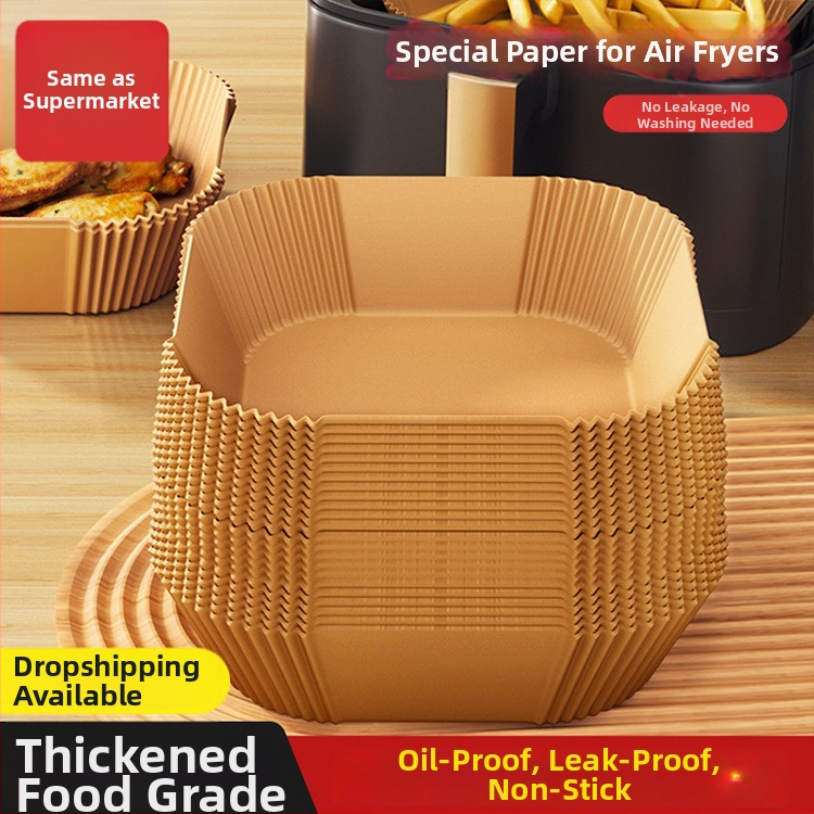 Yiwei Silikoninis kepimo popierius su alyvos sugeriančia pagalvėle — keturkampis, tinka oro frituvei ir orkaitėi, silikoninis aliejaus danga