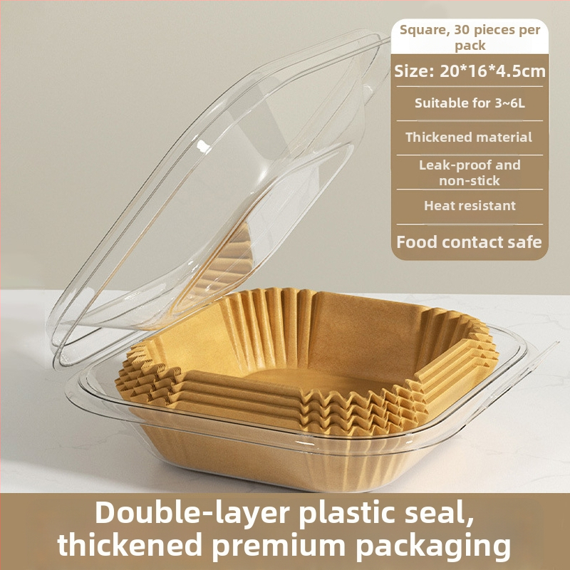 Yiwei Silikoninis kepimo popierius su alyvos sugeriančia pagalvėle — keturkampis, tinka oro frituvei ir orkaitėi, silikoninis aliejaus danga