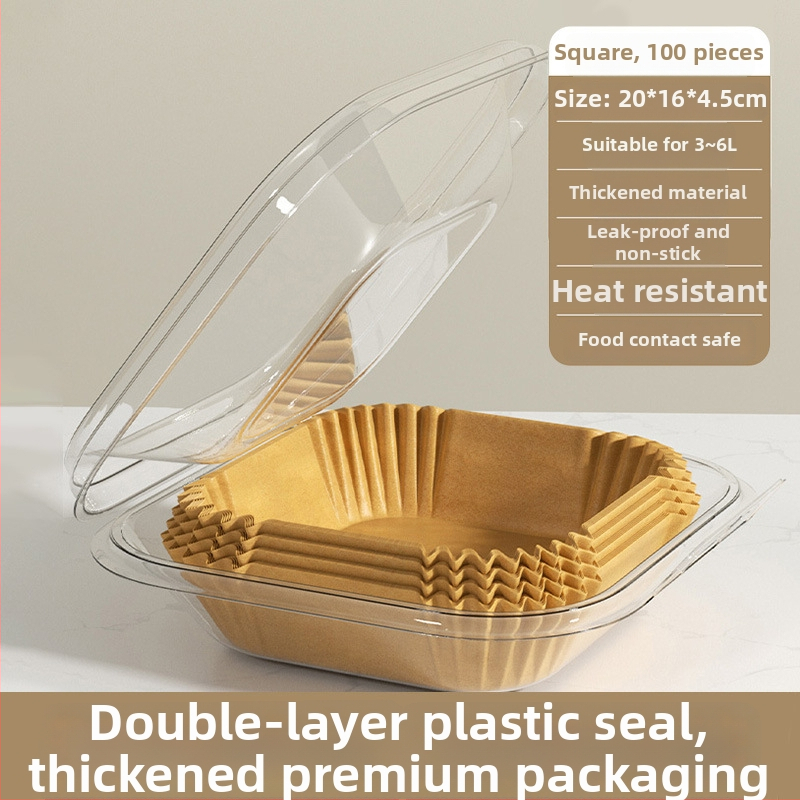 Yiwei Silikoninis kepimo popierius su alyvos sugeriančia pagalvėle — keturkampis, tinka oro frituvei ir orkaitėi, silikoninis aliejaus danga