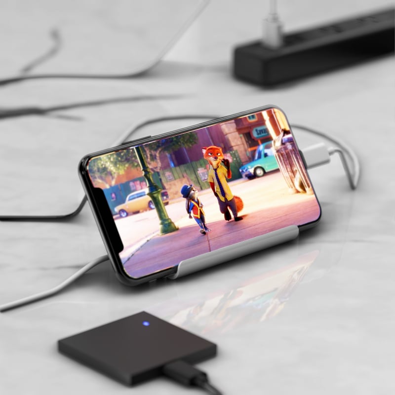 Type-C hub με 4 θύρες USB 2.0 και βάση για κινητό (Μοντέλο H-506, 480 Mbps)