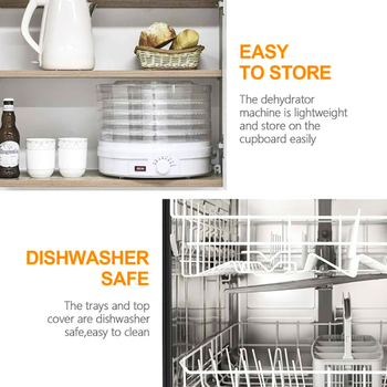 Дехидратор за плодове SX770-12, 12 слоя, 110–240V, 400W, 50/60Hz, Kudi