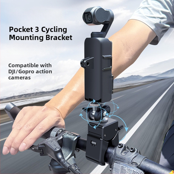 Suport ghidon pentru DJI Pocket 3 cu clemă puternică