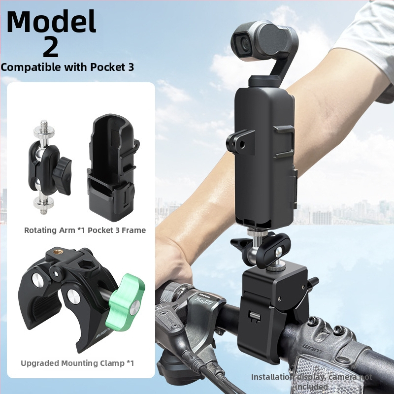 Suport ghidon pentru DJI Pocket 3 cu clemă puternică