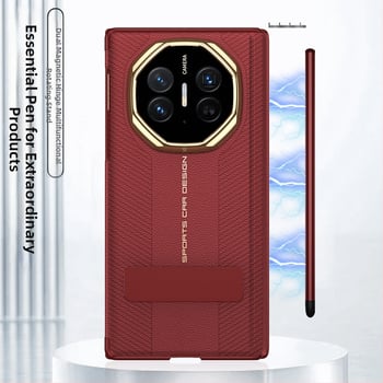 Gk Huawei Mate Xts vāciņš ar magnētisku divdaļīgu šarnīru statīvu, mākslīgā āda, injekcijas formēšana, pret kritieniem