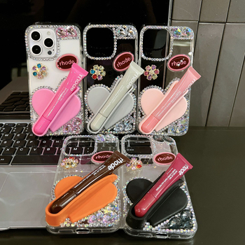 Ръчно изработен 2-in-1 силиконов защитен калъф за iPhone 11-14 Pro/Pro Max, с опция за персонализиране, луксозен стил